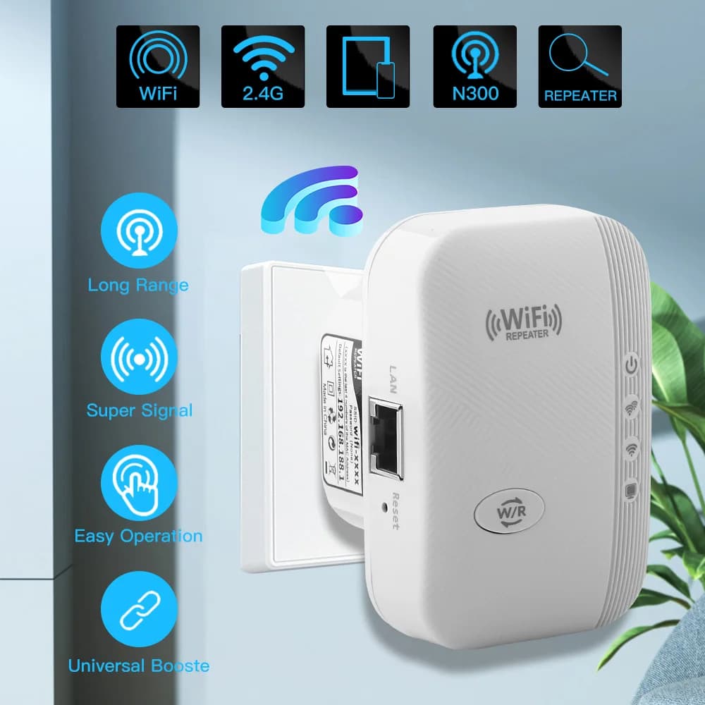 Nuovo ripetitore WiFi Wireless da 300Mbps W9533 2.4Ghz AP Router WiFi Extender amplificatore Booster WPS Access Point a lungo raggio