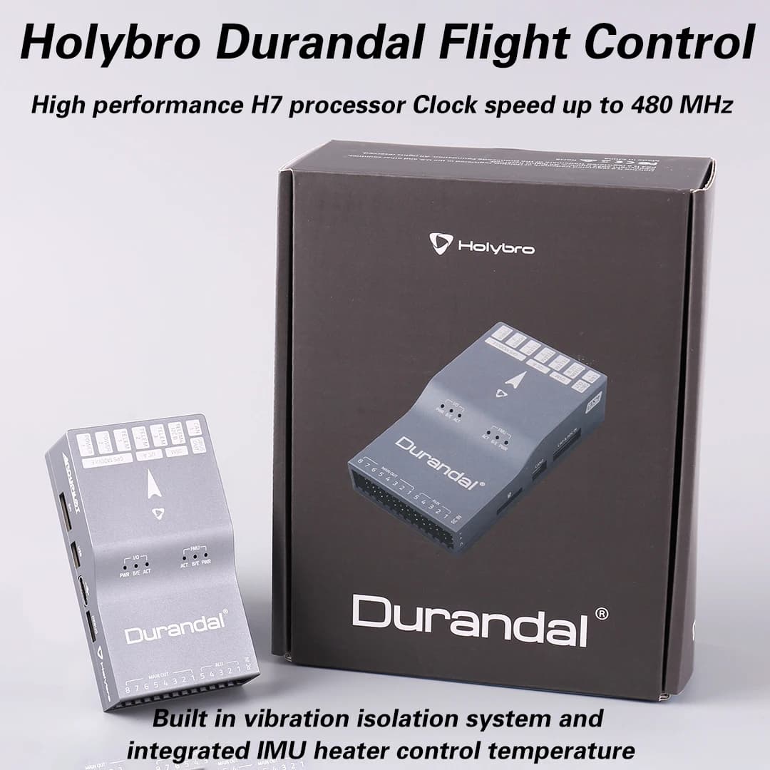 Flight Control System Holybro Durandal for drones, Open Source with Pixhawk Integrated and PX4 Shock Absorber