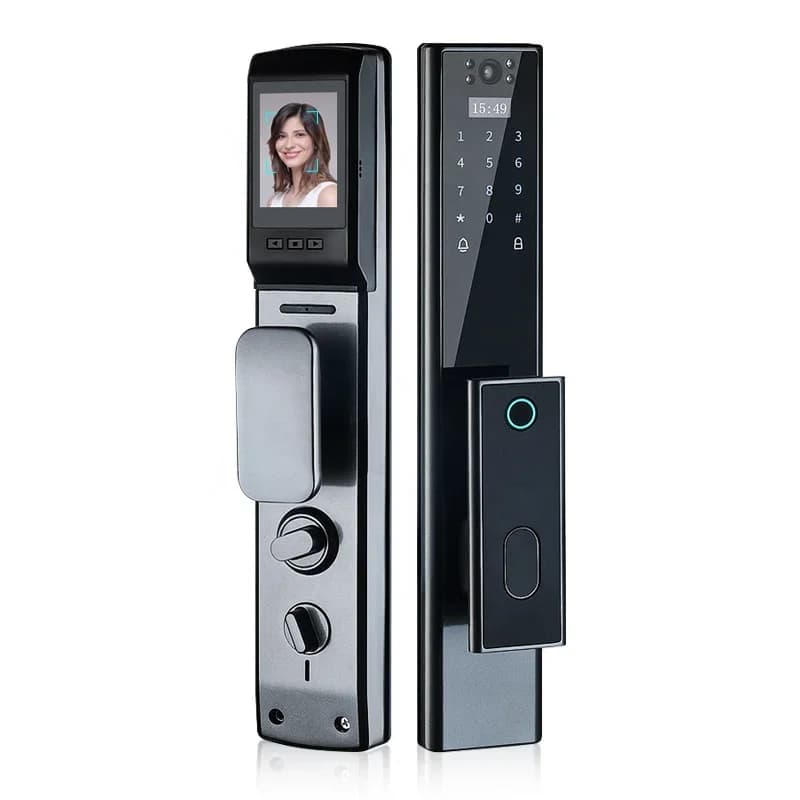 Tediton Fechaduras Inteligentes Porta per telecamera intelligente per impronte digitali biometriche di sicurezza per impronte digitali digitali