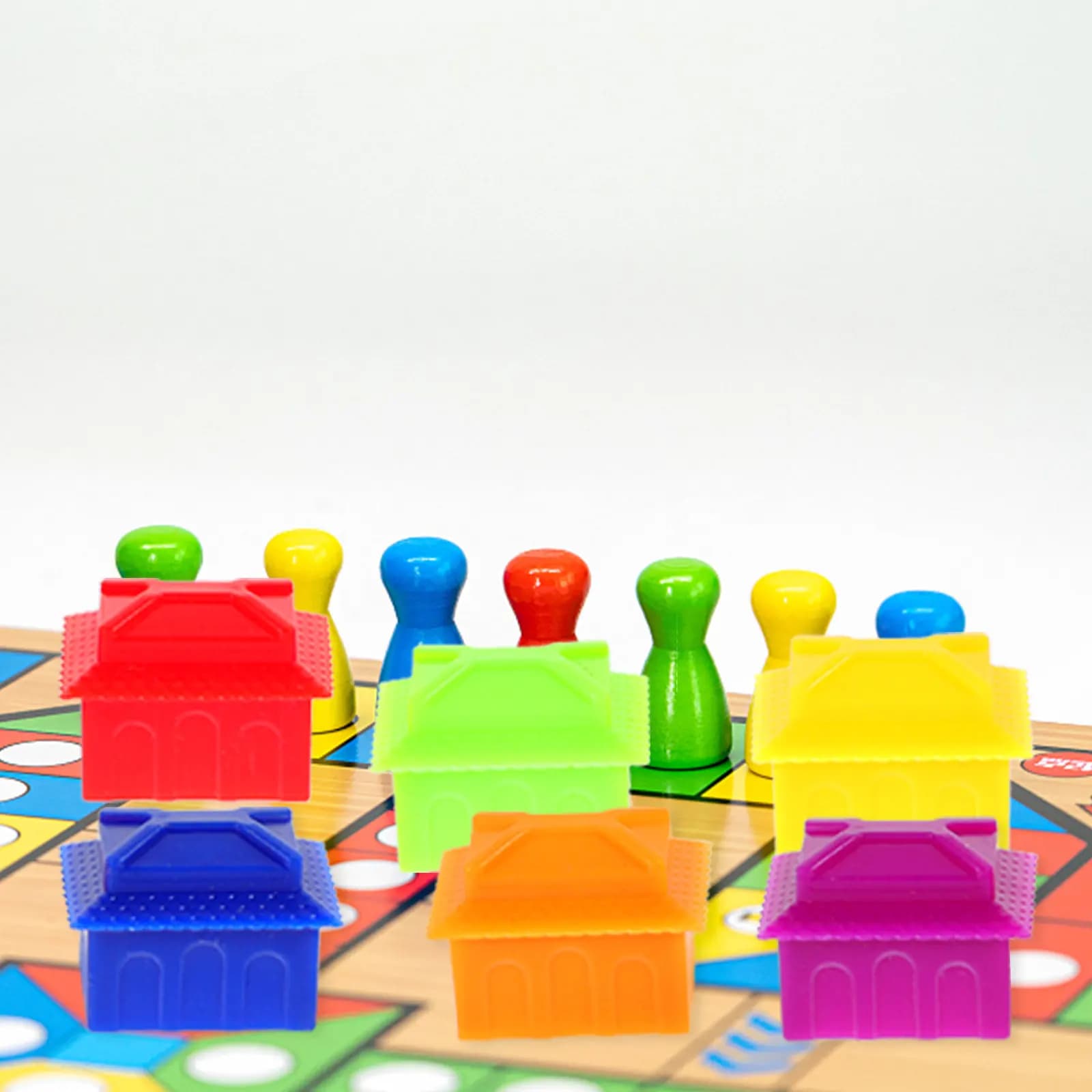 60 Pezzi in Plastica Liscia Senza Bave per Giochi da Tavolo, Accessori di Ricambio per Bambini, Gioco Compatto per l'Apprendimento dei Colori