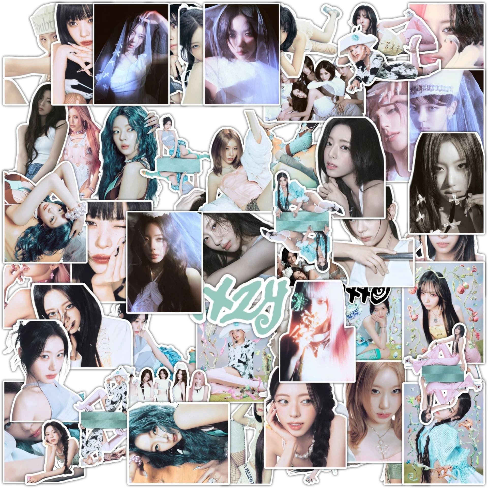 Disponibili 55 PEZZI NUOVI adesivi del mini album KPOP ITZY Motto, Ryunjin, Yeji, Yuna, merchandise per fan del pop-up store, Glitch, Look, Pocket, Decals