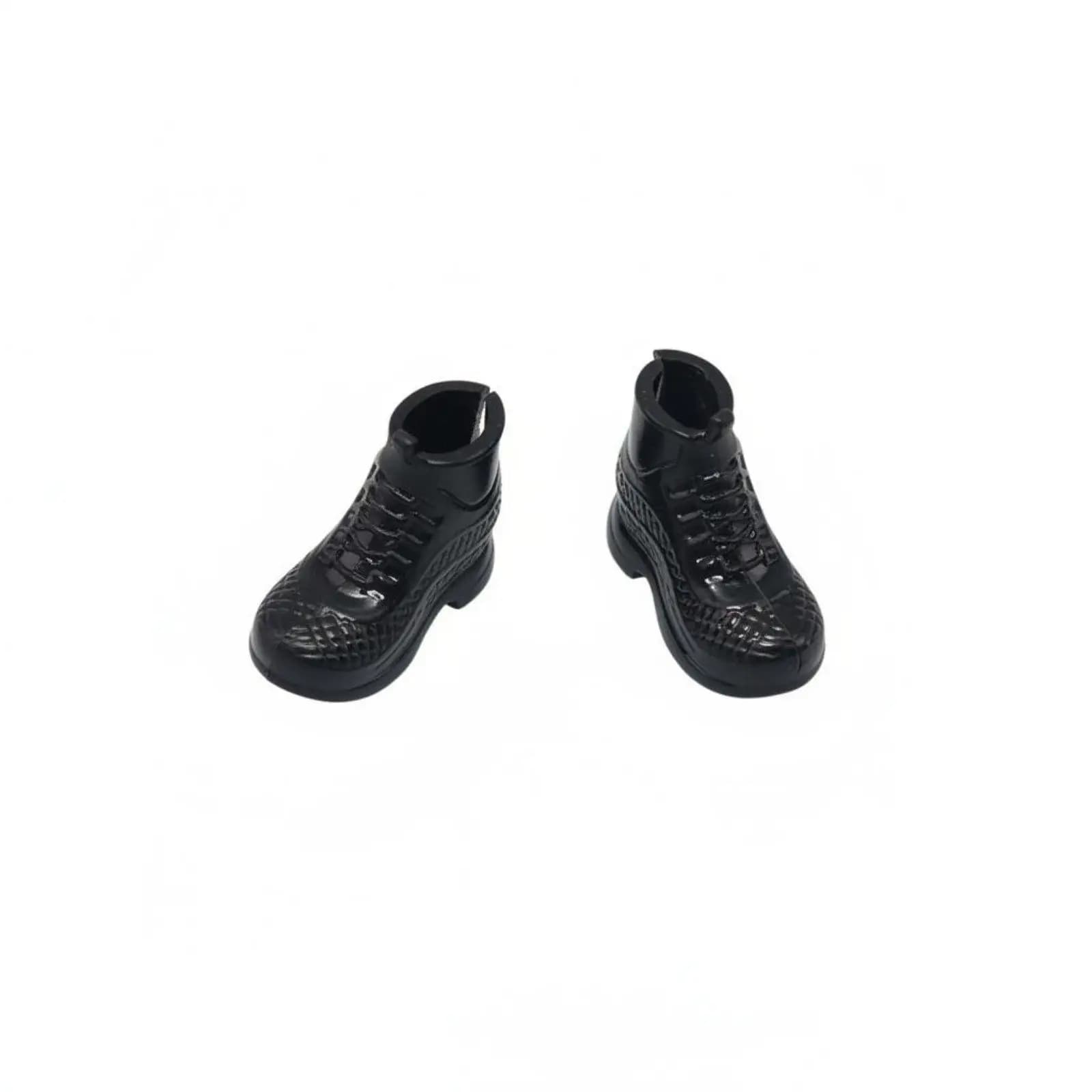 Plastic Doll Boots Back Opening Design Ob11 Sneakers Inspired Miniature Shoes for Obitsu 11 and Dollhouse Displays