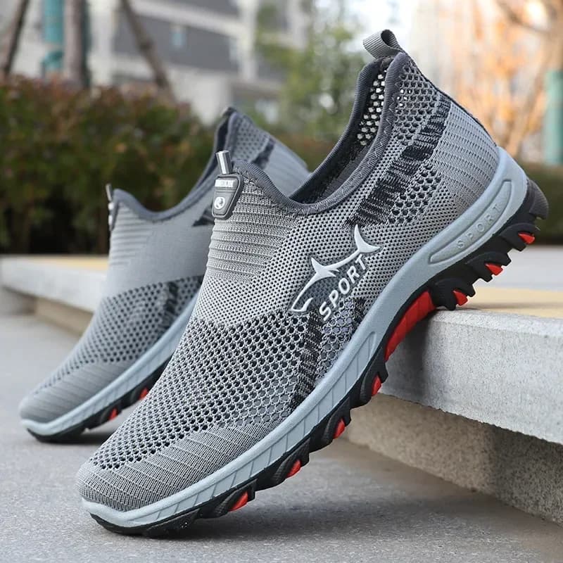 2025 Nuove scarpe sportive estive Scarpe da corsa da uomo Mesh traspirante Scarpe casual da passeggio Scarpe sportive da uomo Zapatillas
