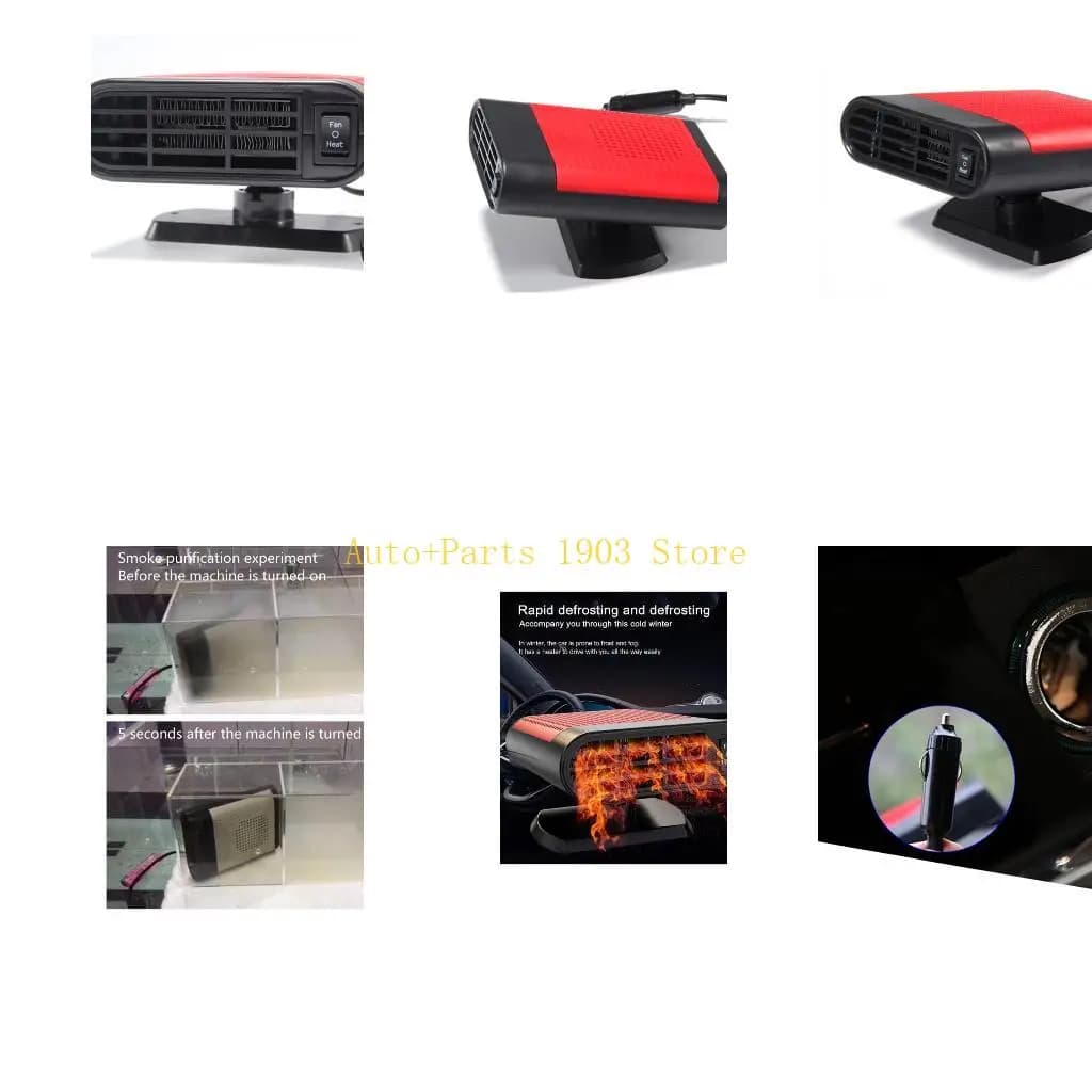 E21C Riscaldatore per auto Elettrico portatile Parabrezza Defogger Ruota Base Finestra Riscaldatore Riscaldamento Deflettore