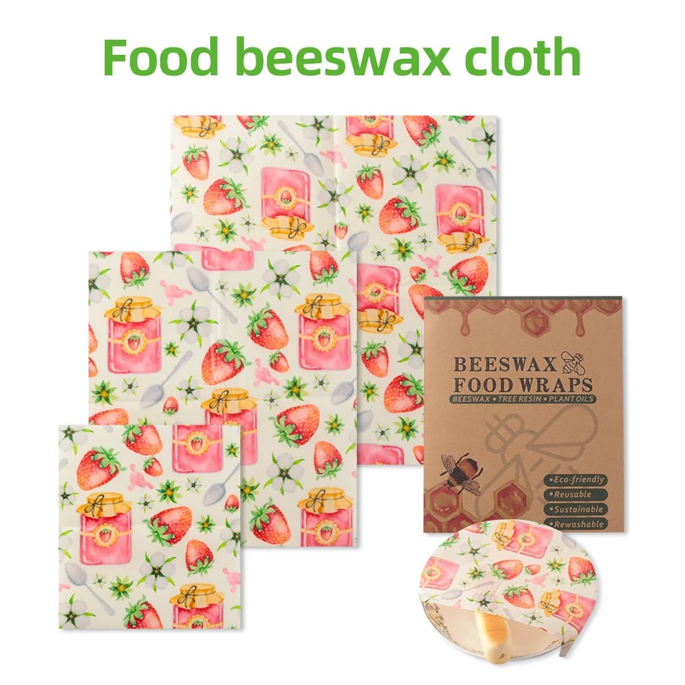 Beeswax Cloth Amazon FDA Food Grade Wax Paper Factory Direct Supply Beeswax Wrap Stable Inventory