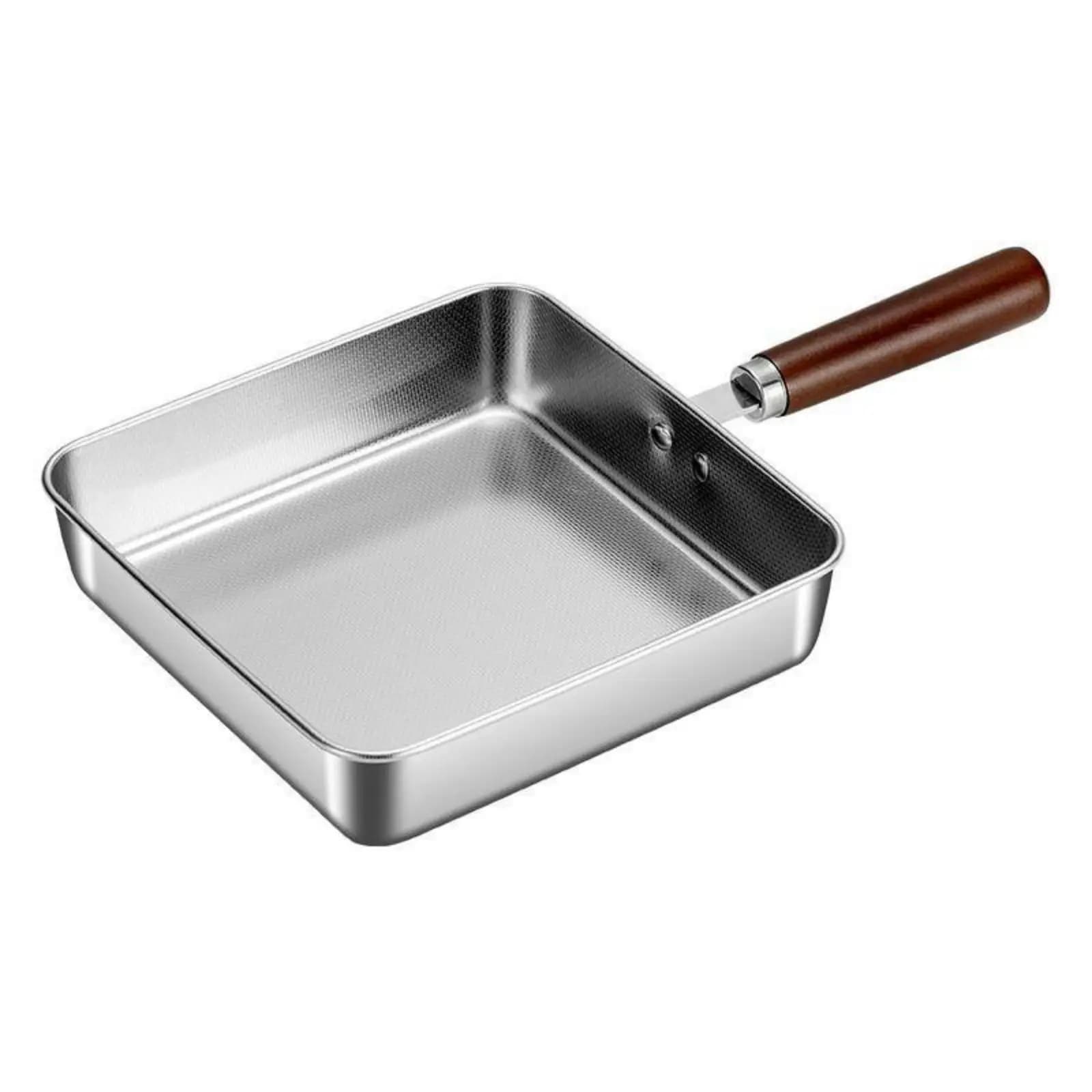 Square Frying Pan Textured Square Pan Thickened Cookware for