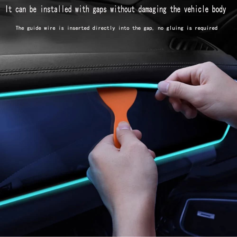 5V FAI DA TE HA CONDOTTO LA Striscia Auto Interni Atmosfera di Illuminazione Tubo di Linea di Luce Flessibile Con USB Decorazione Auto Lampada Ambiente 1M/2M/3M/5M2026