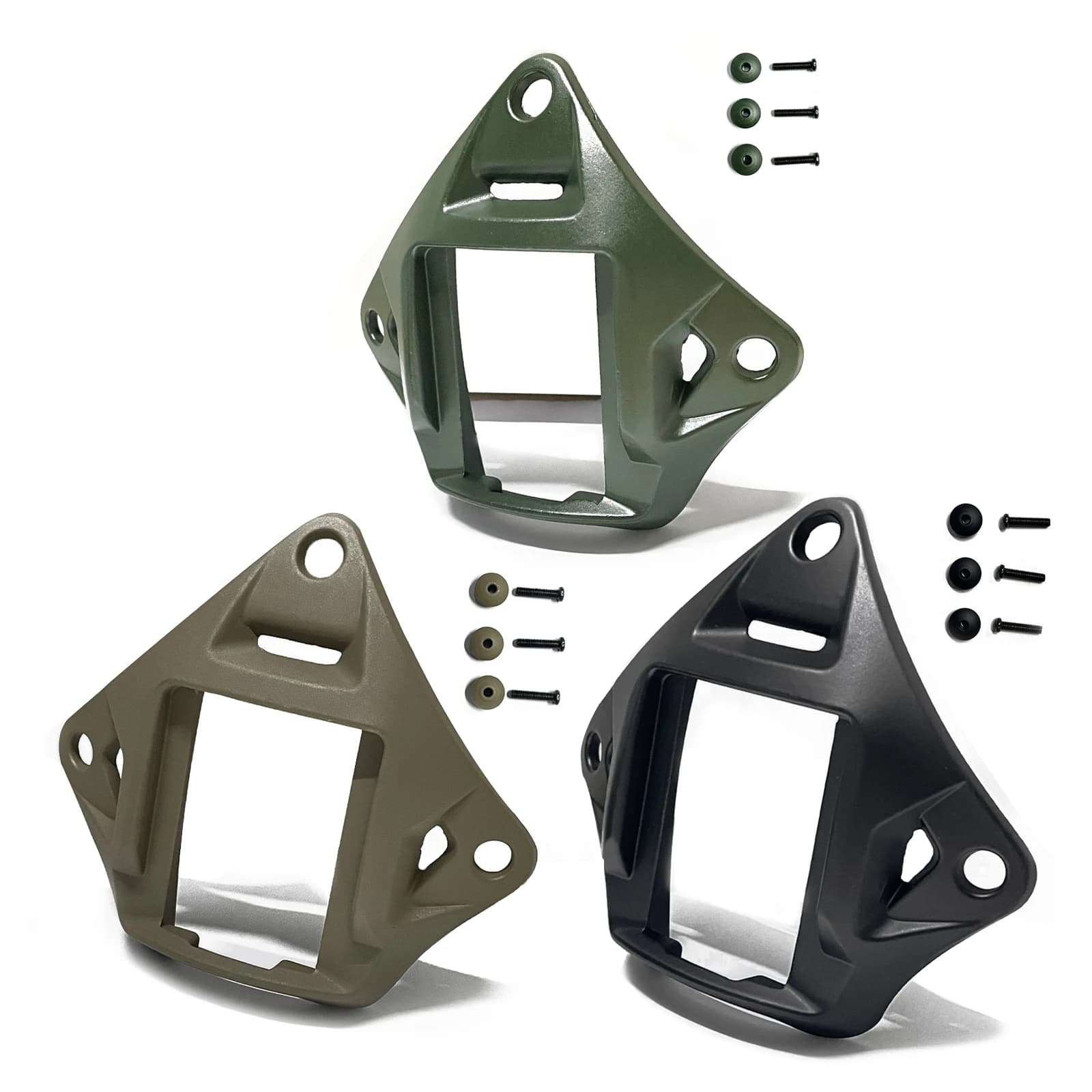 NVG tactical helmet cover with base for 3 holes sports camera support, aluminum alloy for marine helmets Fast helmet