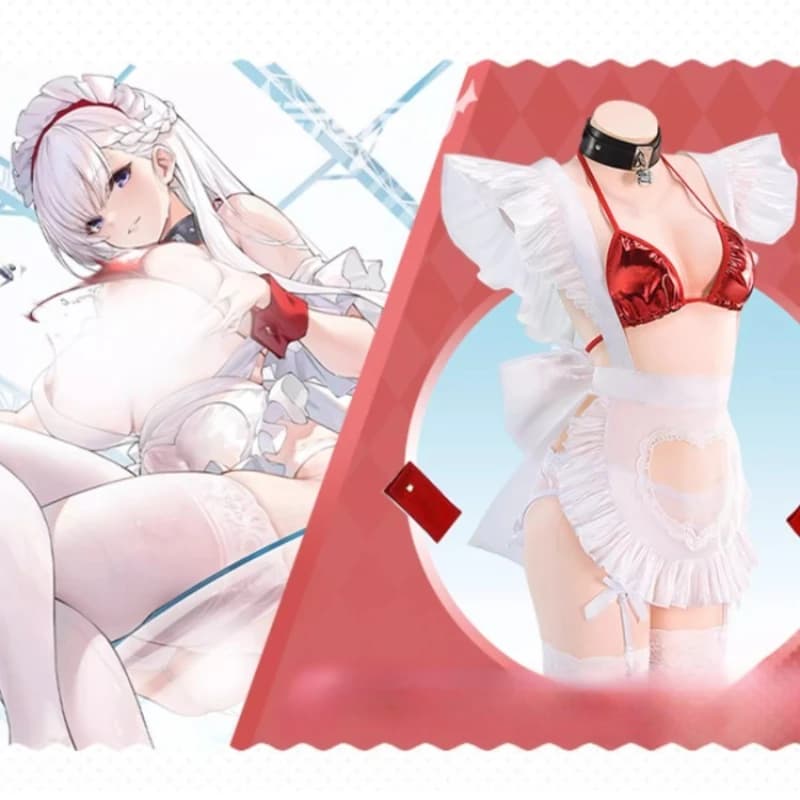 Azur Lane HMS Belfast Costume Cosplay Belfast Cameriera Grembiule Bikini Set Gioco Vestito Halloween Party Giochi di ruolo Vestiti