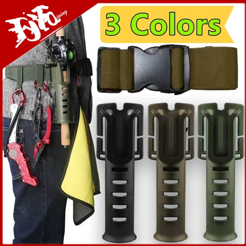 Portable Belt Canvas Accessory for Fishing Equipment Adjustable Waist Fishing Boat Insertion Device Fishing Accessories for Fishing Outdoor Tools