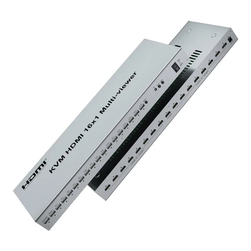 HDMI KVM 16-Screen Splitter Video Wall Controller 1080P 16-Screen Video Wall Processor TV Video Wall Box for Multi-Display Contr