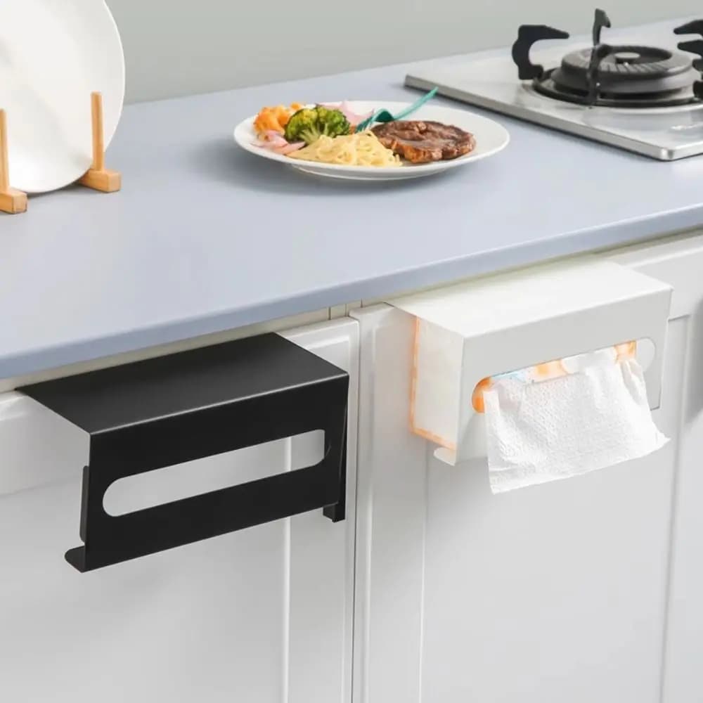 Punch-Free Hanging Tissue Holder Waterproof Space Saving Wall-Mounted Tissue Rack Moisture-proof Multifunctional