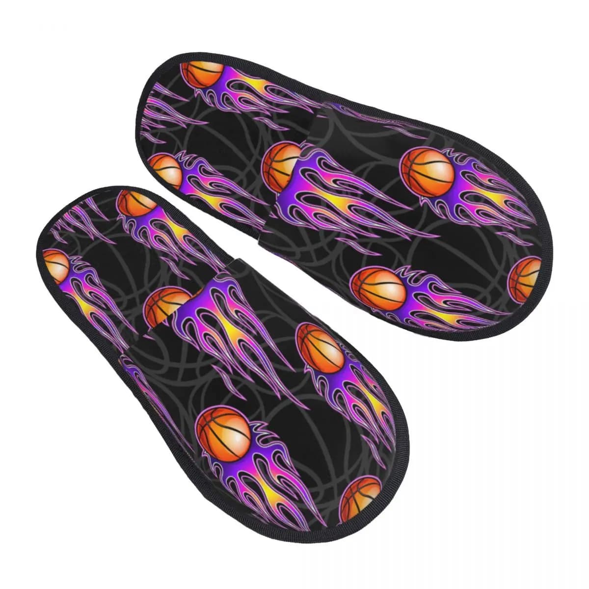 Basketballs for interior and flames Hotrod Hot Slippers for home soft and soft Slippers for home
