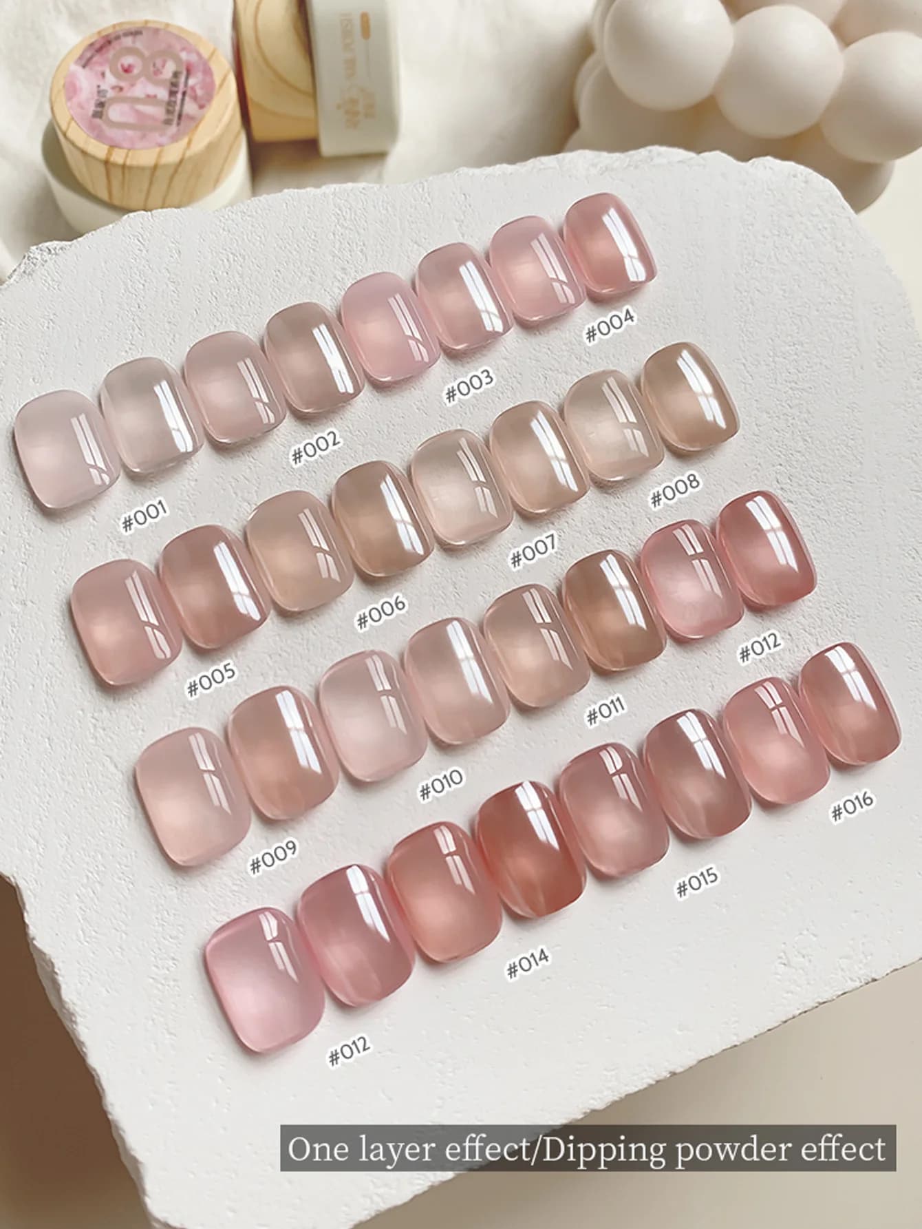 1Pc/16Pc 12g Moonlight Rose Pink Base in gomma Gel Colore nudo Semipermanente Soak Off UV LED Colla per unghie autolivellante Grande copertura