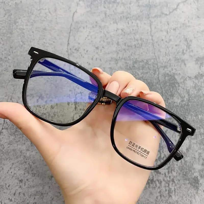 Black Computer Glasses Frame Women Men Anti Blue Light Square RecEyewear Blocking Glasses Optical Spectacle Eyeglasses 200000297