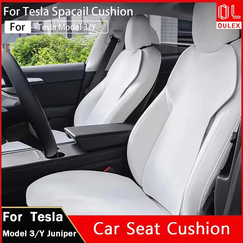 Seat Cover Cushion For Tesla Model 3 Y Juniper 18-26 Flannel Seat Protection Anti-dirty Non-slip Cushion Car Interior Accessorie