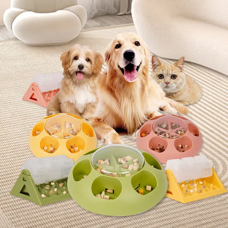 Pet Educational Press Leaking Food To Relieve Boredom Toy Dog Bowl