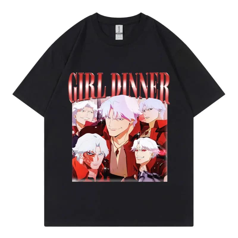 Devil May Cry 2025 Girl Cena T-shirt Uomo Donna Abbigliamento Anime Gioco Graphic T-shirt Moda gotica Y2k T-shirt a maniche corte