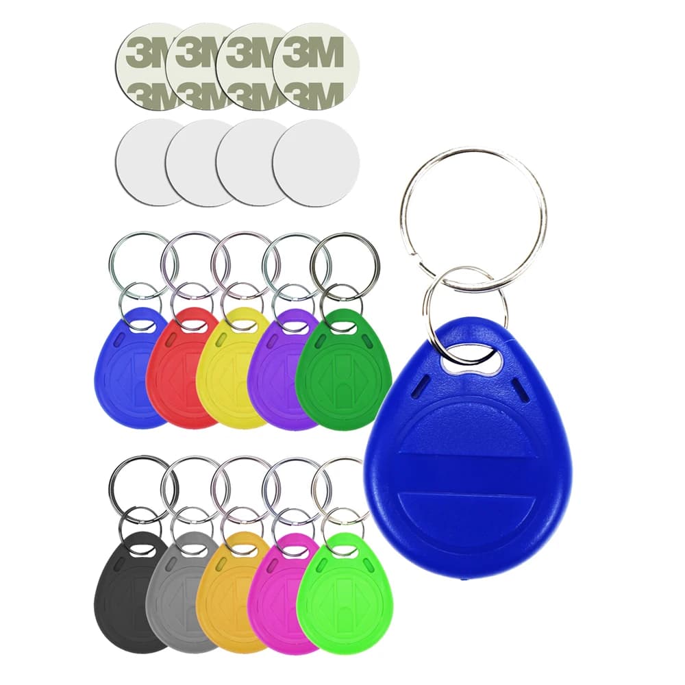 100 pz T5577 EM4305 RFID 125khz Chiave Telecomandi Copia Riscrivibile Scrivibile Riscrivi Duplicato ID Di Prossimità Token Ring Accesso In Bianco