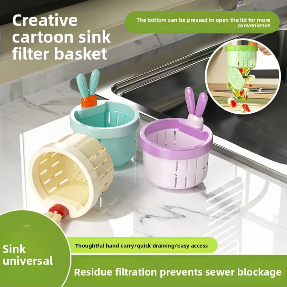 Filtro a Rete per Lavello, Raccoglitore di Rifiuti Alimentari, Protezione Universale Anti-Intasamento per Scarichi, Cestello Filtrante per Lavello da Cucina