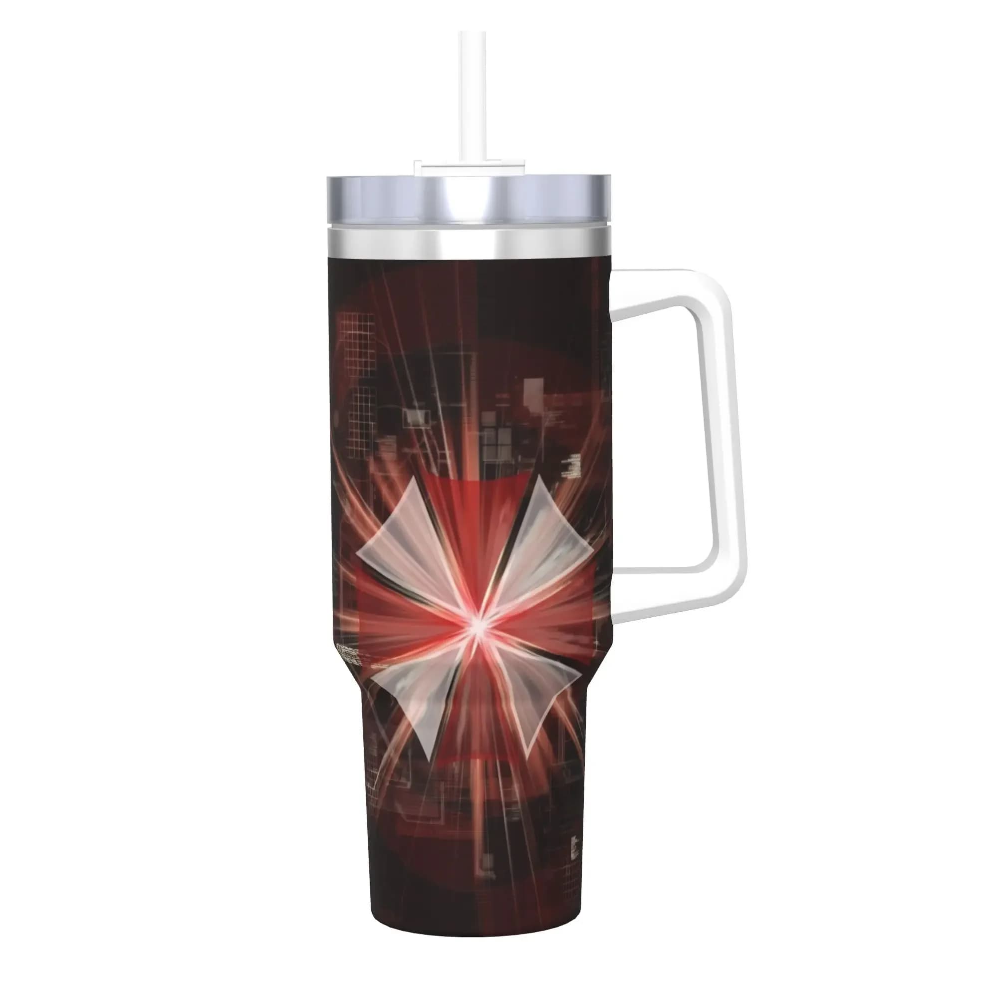 Resident Umbrella Corps Eviled RE Logo Tumbler Vacuum Insulated Thermal Cup with Lid Straw Travel Outdoor Mugs Spill Proof, 40oz