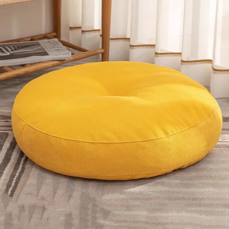 Round Floor Seat Pillow Solid Color Meditation Cushion Oversized Yoga Pillow Floor Cushions Sofa Chair Seat Pads Mat Pillow