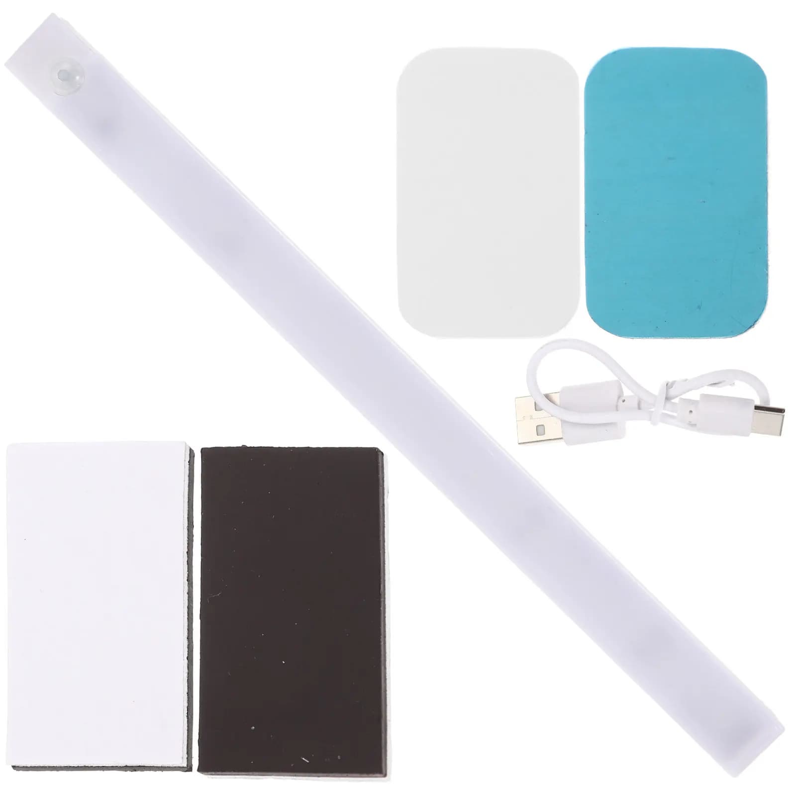 Set di 1 Lampada LED Magnetica con Sensore di Movimento, Ricaricabile USB, Luce per Armadio, Guardaroba, Comodino, Scrivania, Striscia Luminosa Lunga per Casa