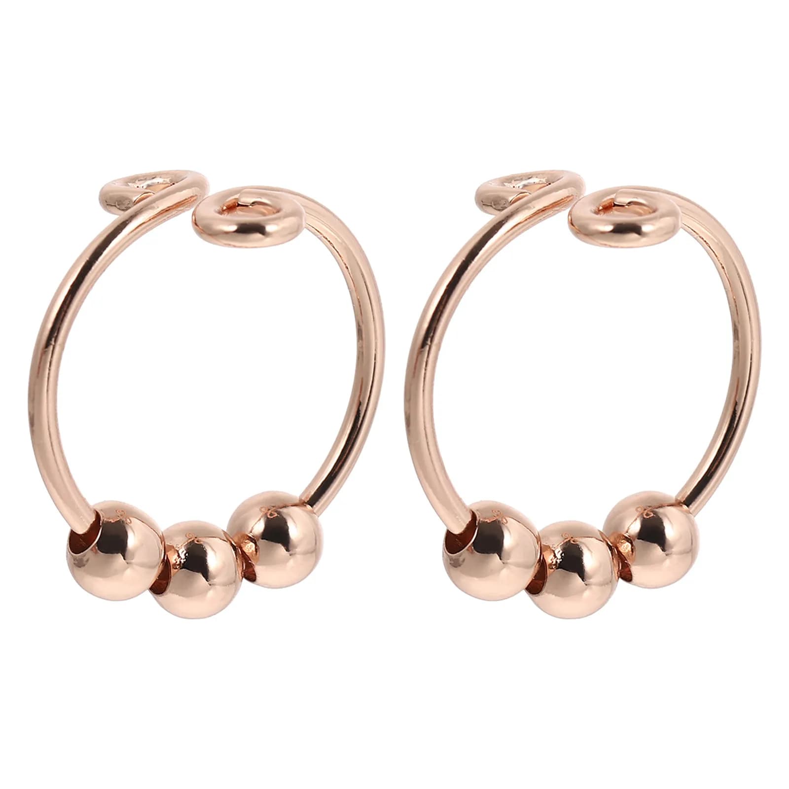 2 Pezzi Anelli Regolabili Girevoli con Perline, Gioielli Antistress Fidget Spinner, Regali Donna per San Valentino, Anniversario, Natale