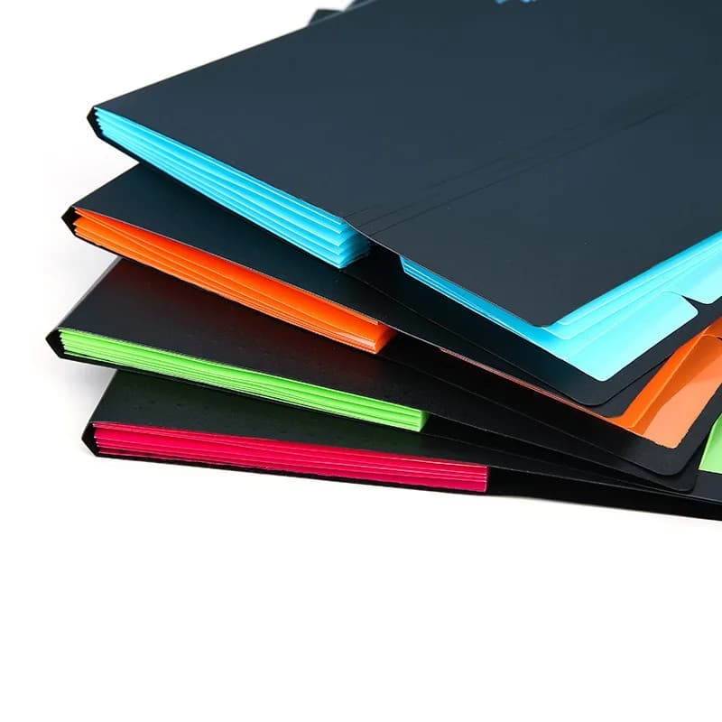 Buste in plastica A4 Scrivania da ufficio multistrato Pratica borsa per cartelle Borsa multifunzionale per archiviazione aziendale Forniture per ufficio