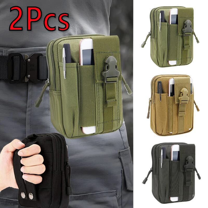 Borsa Tattica EDC Molle da Cintura Mimetica, Marsupio Tattico da Moto, Borsa da Gamba, Marsupio da Caccia e Campeggio, Borsa Porta Attrezzi da Uomo