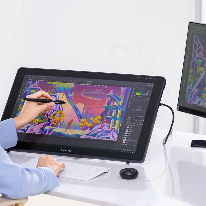 22 Plus 21.5inch 140% SRGB Professional Drawing Monitor Graphic Tablet with Screen for Artist Designer