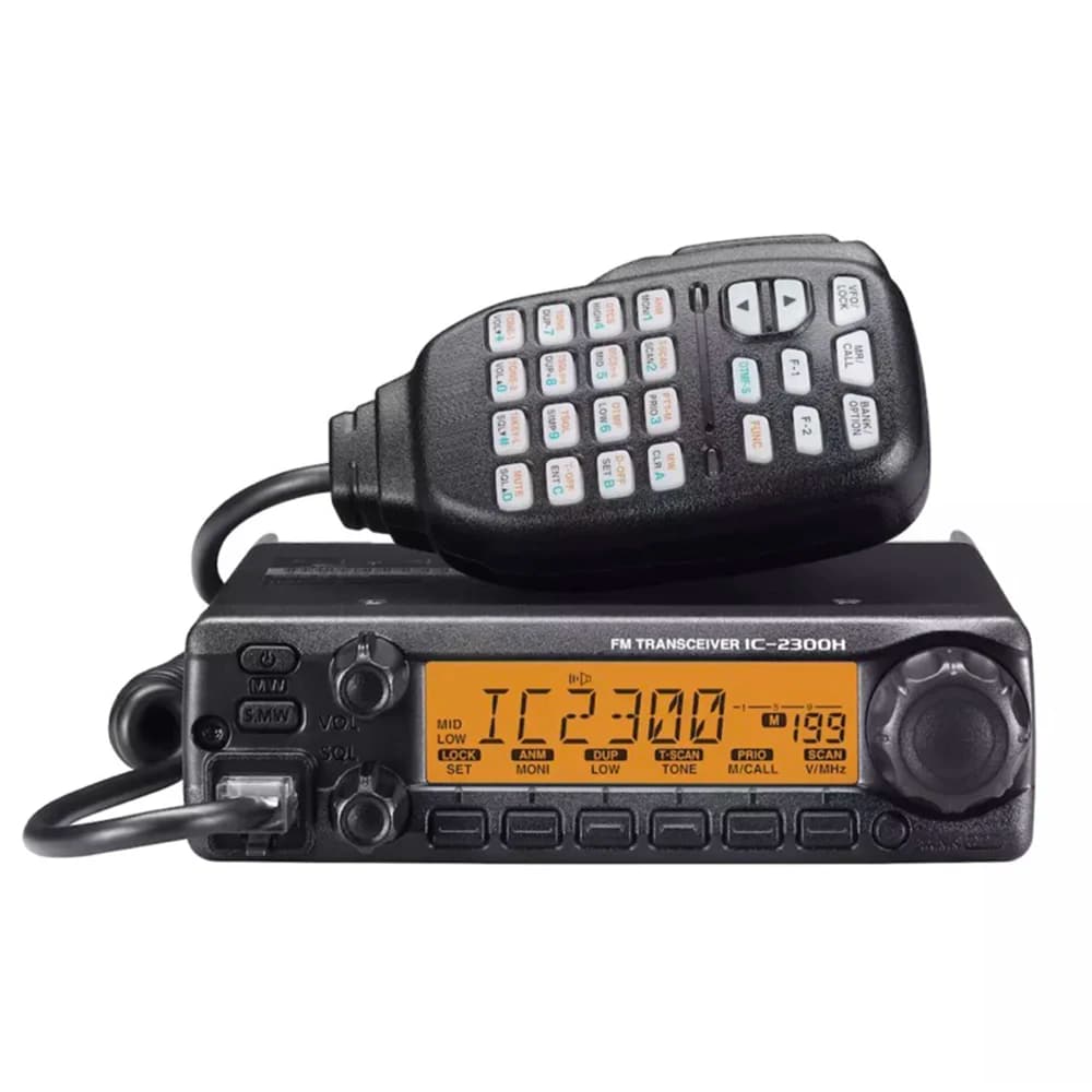 Professionale IC2300h Ic-2300h 65W Montaggio su veicolo e Marine Amateur VHF Car Taxi Walkie Talkie Stazione Ricetrasmettitore Radio mobile