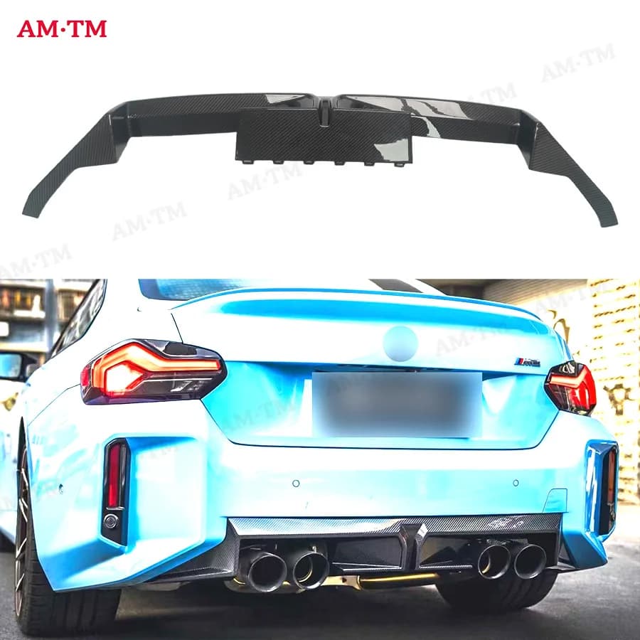 Dry Carbon Fiber For BMW 2 Series G87 M2 2022+ Car Rear Bumper Diffuser Body Kits ear Diffuser Lip Car Accessories