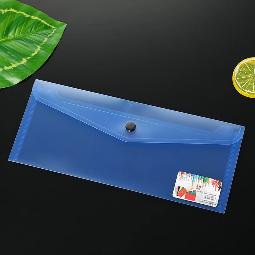 Cartelle per documenti da 6 pezzi Buste colorate Contenitore in plastica Custodia trasparente Cartella File Control Man Leggero Uso pratico