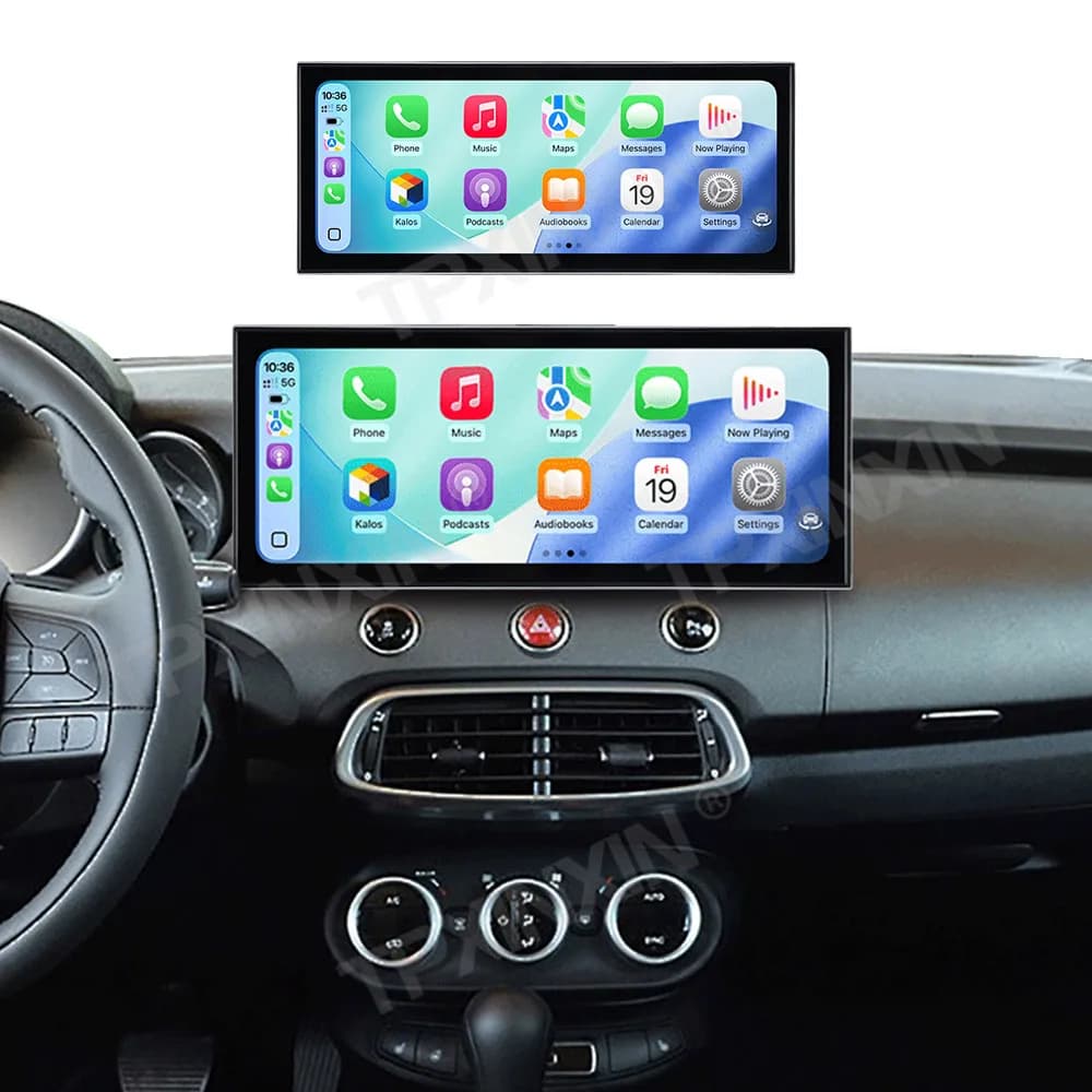 Autoradio Android 15 da 15,8 Pollici per Fiat 500X 2014-2019, Lettore Multimediale con GPS, Navigazione, Carplay, 4G WIFI e Schermo Touch