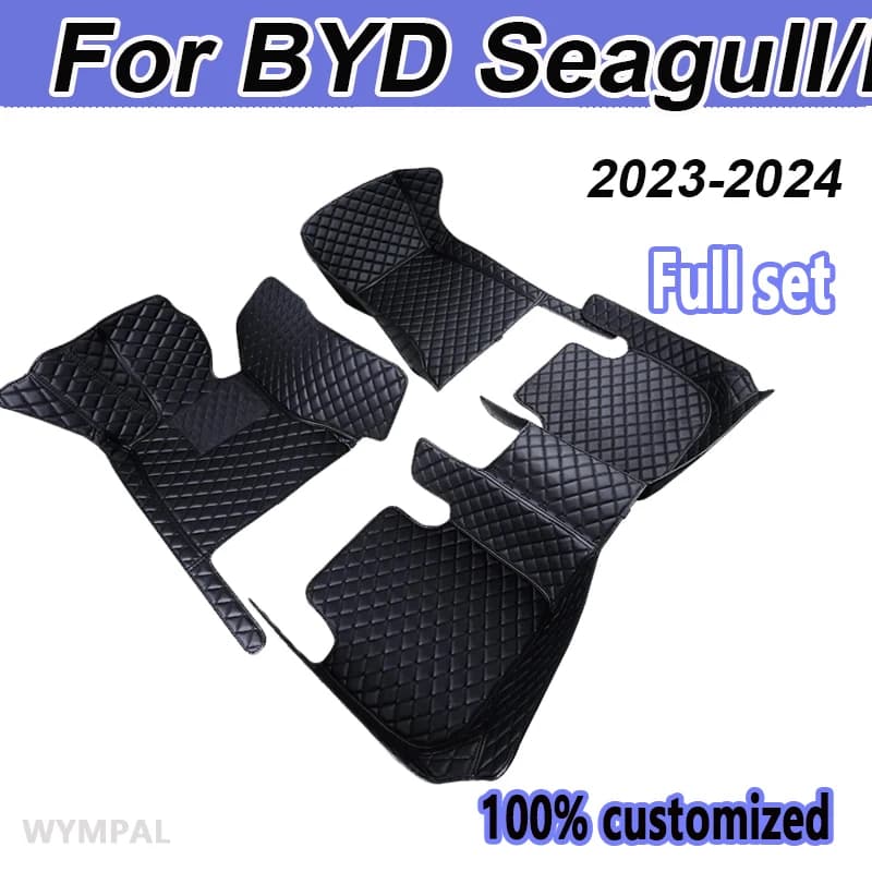 Tappetini per auto per BYD Seagull/Dolphin Mini 2023 2024 copertura per moquette per automobili accessori interni parti di cuscinetti protettivi