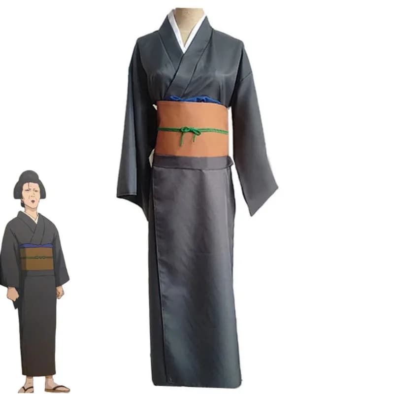 Anime GINTAMA Terada Ayano Costume Cosplay Kimono grigio giapponese Accappatoio Abito adulto Uomo Donna Abiti tradizionali da festival; 2k,j'x.