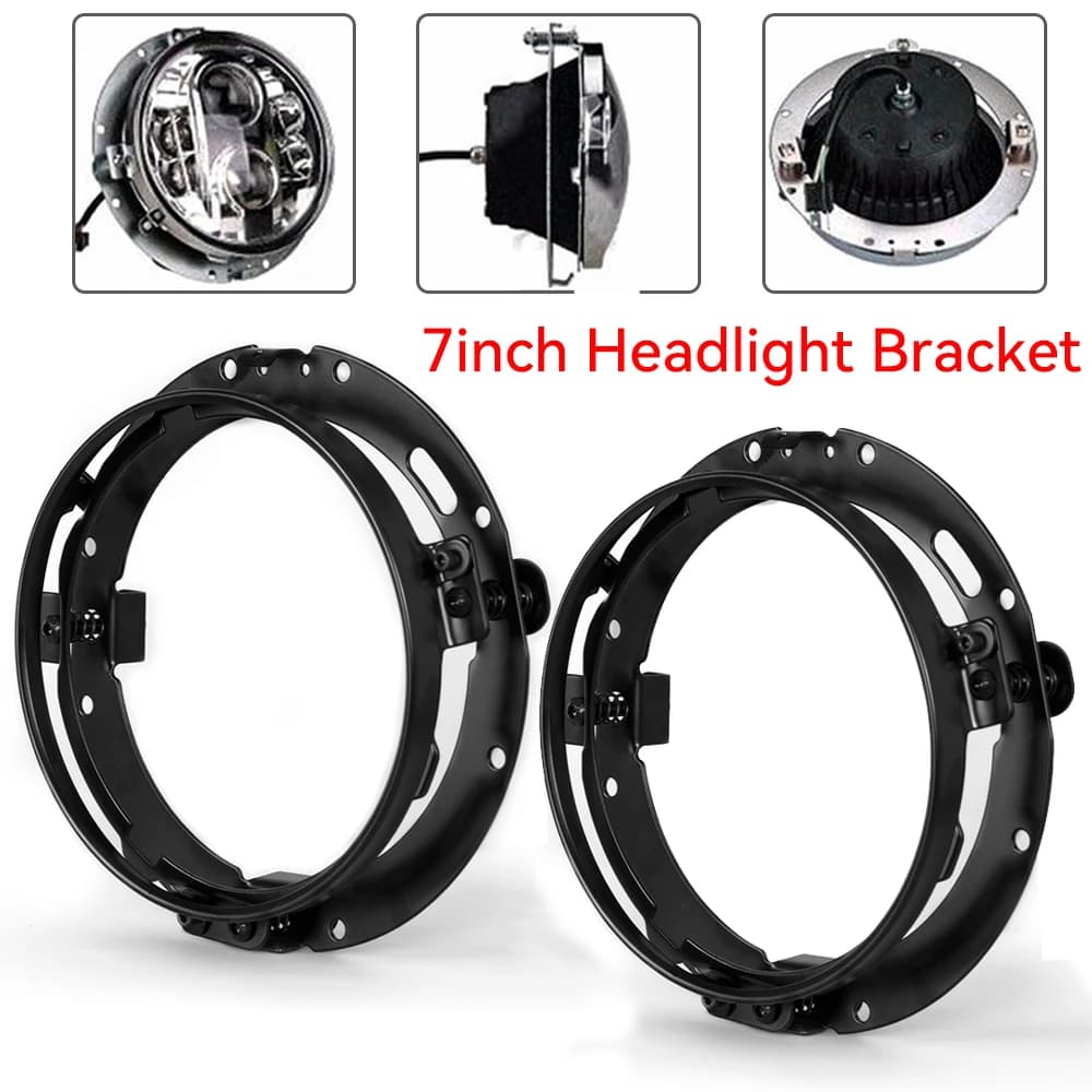 7 Inch Round LED Headlight Mounting Ring for Motorcycle Suzuki Accessories for Car Motorcycle with 7 Inch Bracket