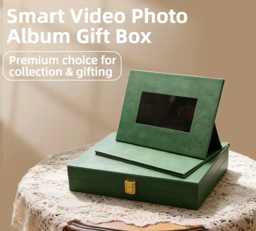 Fast Bulk Production High End Digital Photo Frame in Gift Box With HD Screen Auto Play for Birthday Wedding Souvenir