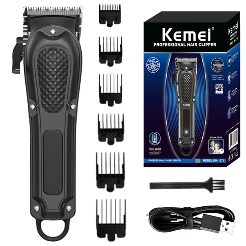 Kemei professional haircuts wireless haircut for beard man kit for haircut electric beard rechargeable lithium machine