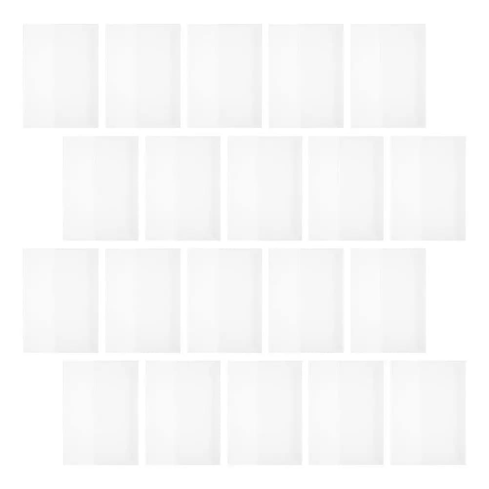 20 copertine trasparenti in plastica impermeabili per libri scolastici, libri di testo, cartelle in plastica