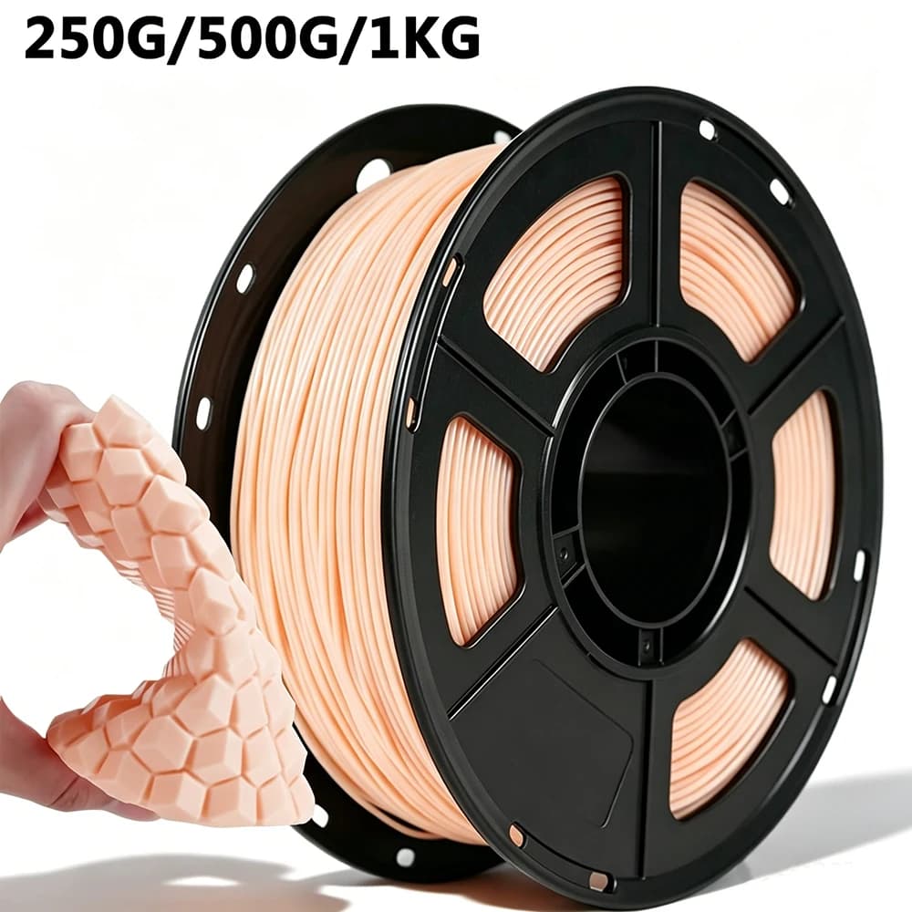 250g 500g 1Kg TPU skin color 3D Printer Filament 1.75mm For 3D Printer Material tpu skin color Filament vacuum packaging