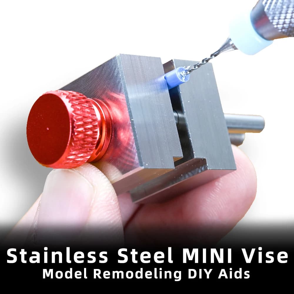 Stainless Steel Mini Vise for Model Remodeling DIY Wear-resistant Water-Resistant Gundam Military Model Building Tool