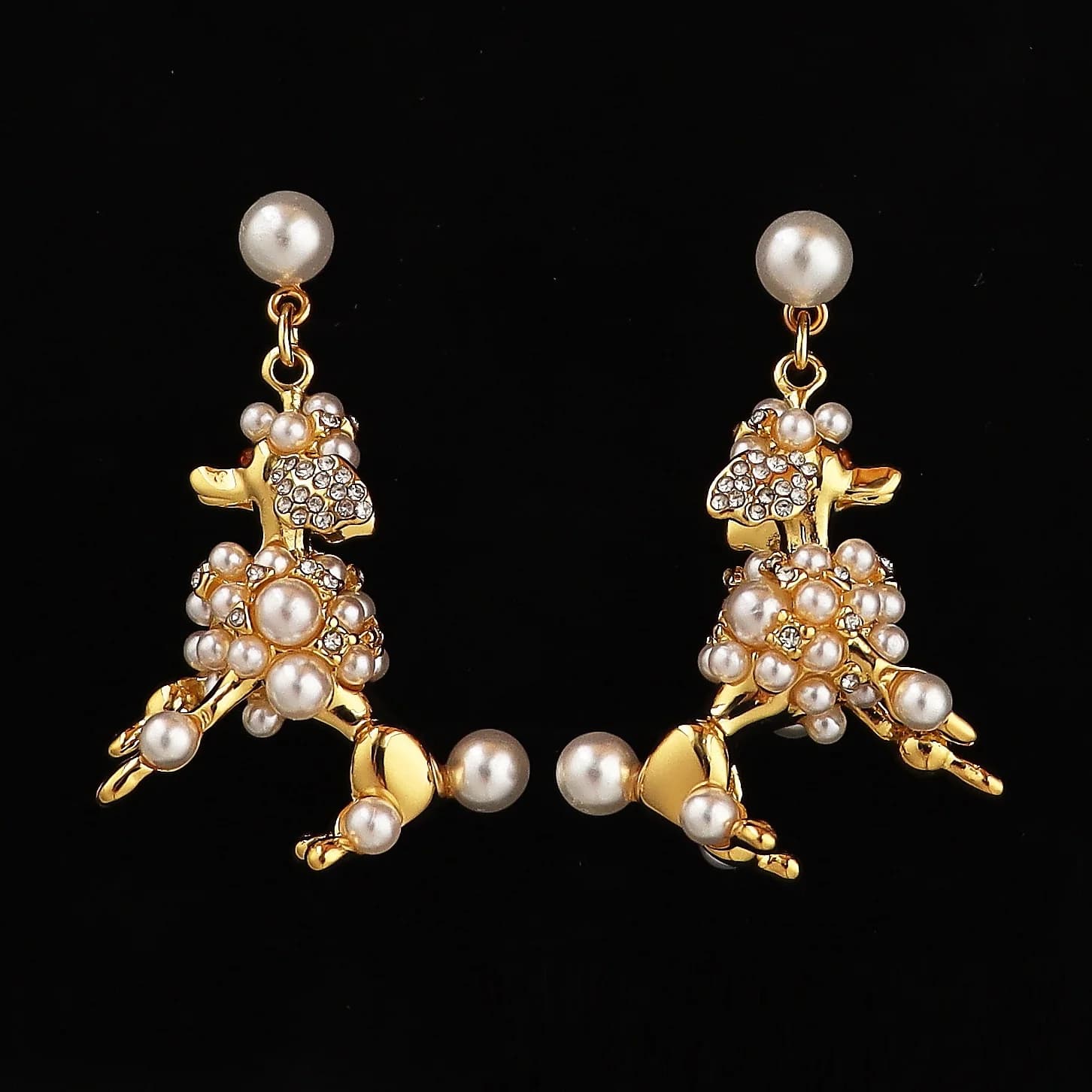 Orecchini con cuccioli di perle Orecchini con animali alla moda Gioielli Regalo carino per ragazze