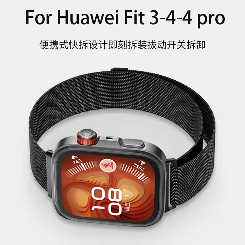Cinturino milanese per Huawei Watch Fit 4 pro Cinturino intelligente Bracciale magnetico in acciaio inossidabile correa Huawei Watch fit 3 4 Accessori
