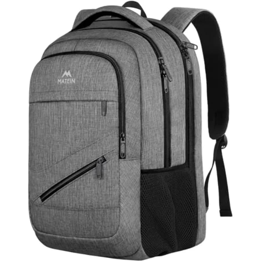 Zaino da Viaggio per Laptop Approvato TSA, Borsa da Lavoro Grande per Computer, per Uomini e Donne, con Tasca per Trolley e Protezione Antifurto