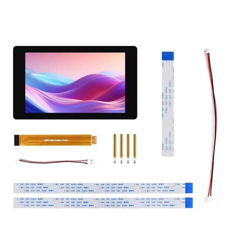DSI LCD 4.3" For Raspberry Pi 5 Capacitive Touch Screen 480X480 Resolution For Raspberry Pi Board DIY Project Compatible Display