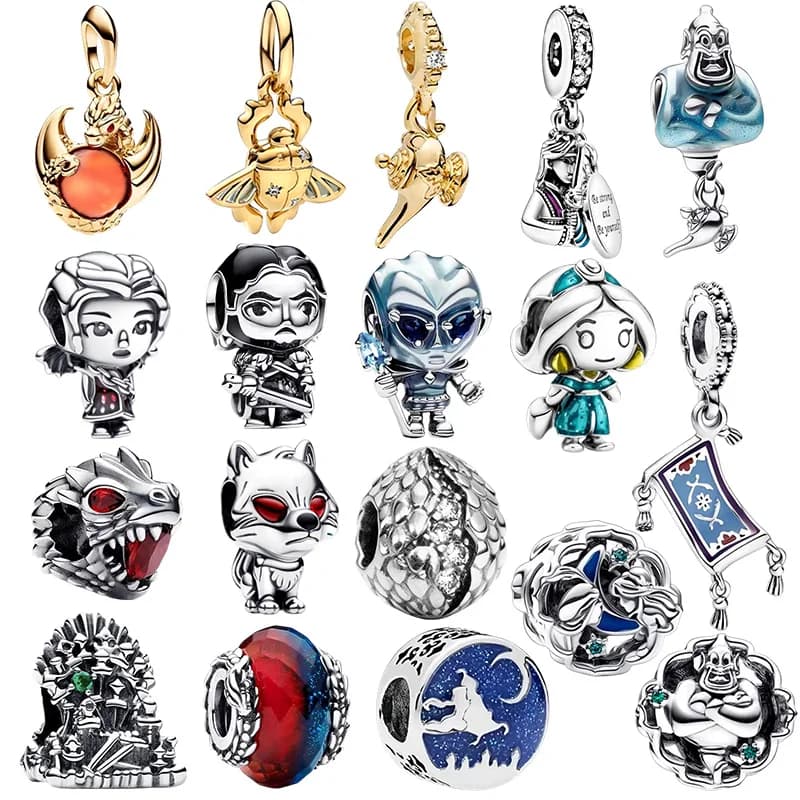 New Original Game of Rights Aladdin Magic Lamp Pendant Beads DIY Women Jewelry Gift Beads Fit Bracelets