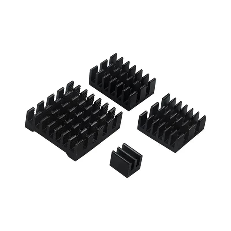 For Raspberry Pi 5 Heatsink CPU Fitting Design With Adhesive Backing Chip Thermal Conductivity Cooling Heat Sink Set