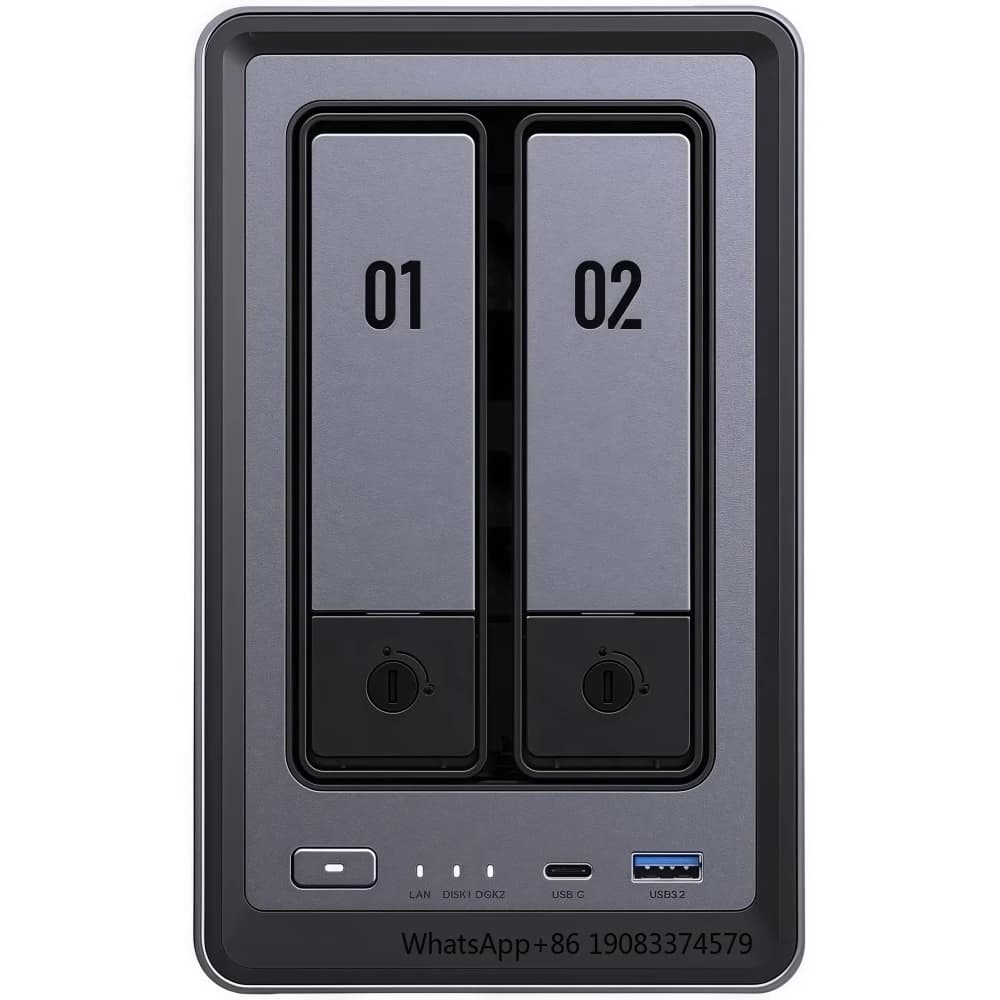 UGREEN DXP2800 NAS N100 Quad Core 3.4Ghz 8GB DDR5 RAM 2 Bay 2 * M.2 NVMe 2.5GbE Network Attached Storage